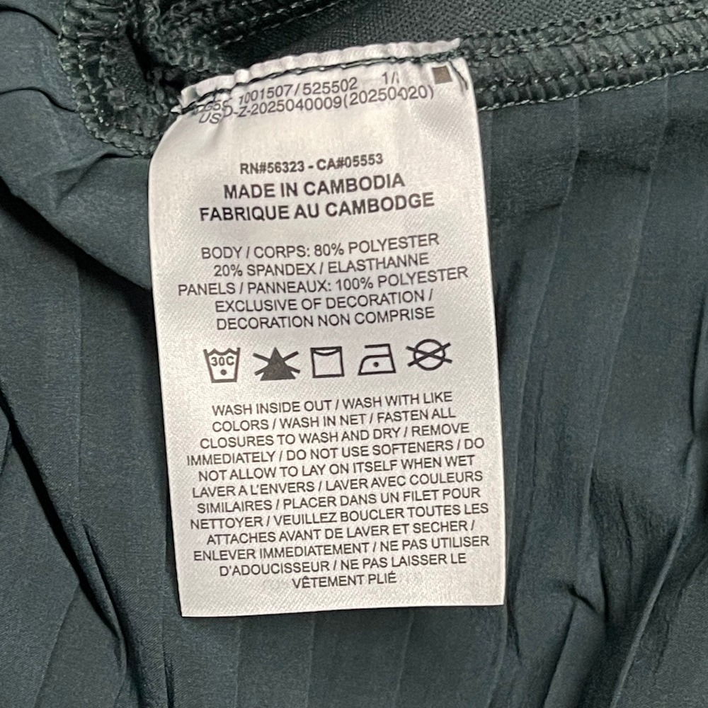 Nike Jacket Womens Large Green Pleated Mixed Media Pleated Bomber Oversized - Picture 8 of 13